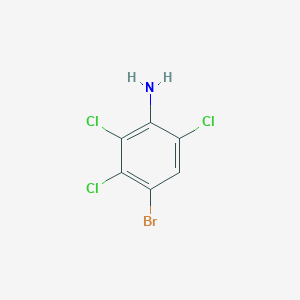 molecular formula C6H3BrCl3N B15453666 4-Bromo-2,3,6-trichloroaniline CAS No. 62406-67-1