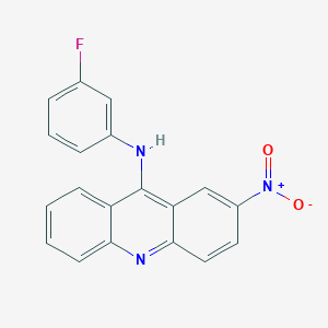 molecular formula C19H12FN3O2 B15453680 N-(3-Fluorophenyl)-2-nitroacridin-9-amine CAS No. 62383-17-9