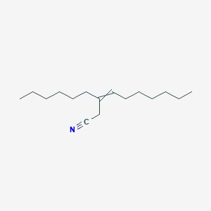 molecular formula C16H29N B15453681 3-Hexyldec-3-enenitrile CAS No. 62444-27-3