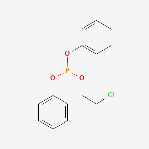 molecular formula C14H14ClO3P B15453684 2-Chloroethyl diphenyl phosphite CAS No. 62516-49-8