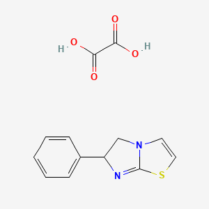 molecular formula C13H12N2O4S B15453701 oxalic acid;6-phenyl-5,6-dihydroimidazo[2,1-b][1,3]thiazole CAS No. 62284-84-8