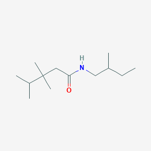 molecular formula C13H27NO B15453743 3,3,4-Trimethyl-N-(2-methylbutyl)pentanamide CAS No. 62384-16-1