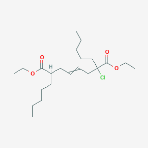 Diethyl 2-chloro-2,7-dipentyloct-4-enedioate