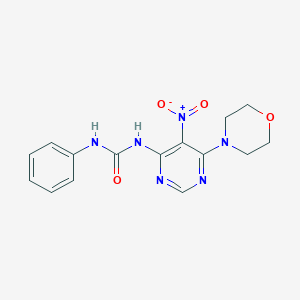 N-[6-(Morpholin-4-yl)-5-nitropyrimidin-4-yl]-N'-phenylurea