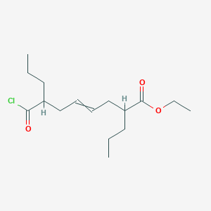 Ethyl 7-(chlorocarbonyl)-2-propyldec-4-enoate