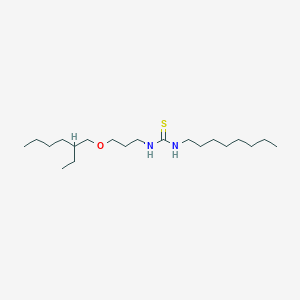 molecular formula C20H42N2OS B15453846 N-{3-[(2-Ethylhexyl)oxy]propyl}-N'-octylthiourea CAS No. 62552-03-8