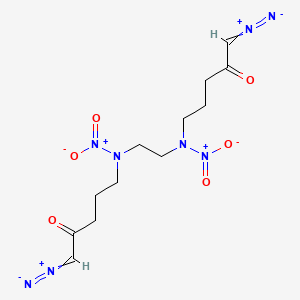 5,5'-[Ethane-1,2-diylbis(nitroazanediyl)]bis(1-diazoniopent-1-en-2-olate)