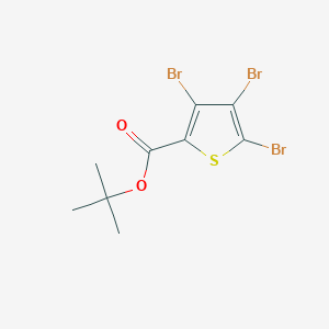 molecular formula C9H9Br3O2S B15453857 tert-Butyl 3,4,5-tribromothiophene-2-carboxylate CAS No. 62224-27-5