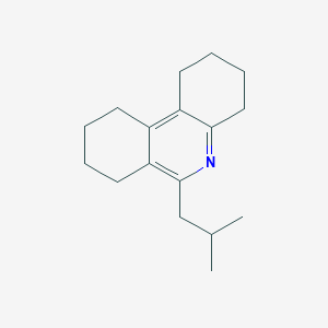 molecular formula C17H25N B15453867 6-(2-Methylpropyl)-1,2,3,4,7,8,9,10-octahydrophenanthridine CAS No. 62614-99-7