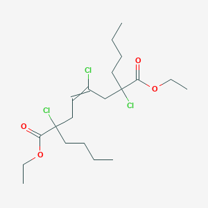 molecular formula C20H33Cl3O4 B15453882 Diethyl 2,7-dibutyl-2,4,7-trichlorooct-4-enedioate CAS No. 62377-82-6