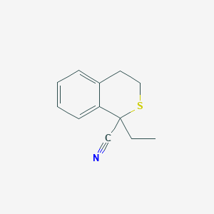 1-Ethyl-3,4-dihydro-1H-2-benzothiopyran-1-carbonitrile