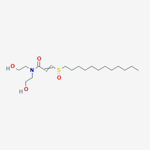 3-(Dodecane-1-sulfinyl)-N,N-bis(2-hydroxyethyl)prop-2-enamide