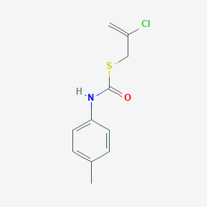 molecular formula C11H12ClNOS B15453903 S-(2-Chloroprop-2-en-1-yl) (4-methylphenyl)carbamothioate CAS No. 62603-65-0