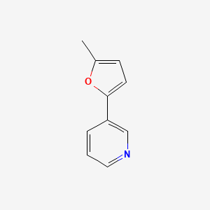 molecular formula C10H9NO B15453916 3-(5-Methylfuran-2-yl)pyridine CAS No. 62642-11-9