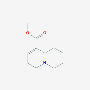 molecular formula C11H17NO2 B15453931 Methyl 1,3,4,6,7,9a-hexahydro-2H-quinolizine-9-carboxylate CAS No. 62592-83-0