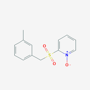 Pyridine, 2-[[(3-methylphenyl)methyl]sulfonyl]-, 1-oxide