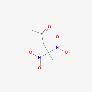 molecular formula C5H8N2O5 B15453967 4,4-Dinitropentan-2-one CAS No. 62116-35-2