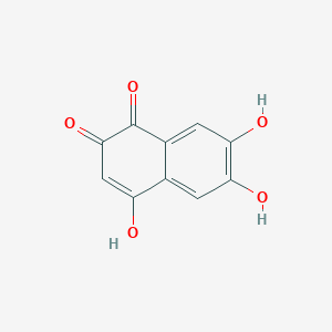 molecular formula C10H6O5 B15453982 4,6,7-Trihydroxynaphthalene-1,2-dione CAS No. 62345-11-3