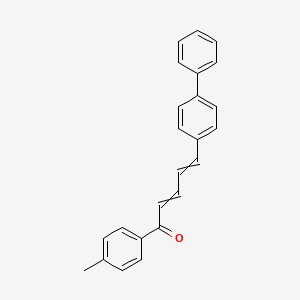 molecular formula C24H20O B15454003 5-([1,1'-Biphenyl]-4-yl)-1-(4-methylphenyl)penta-2,4-dien-1-one CAS No. 62643-79-2