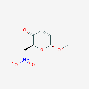 (2S,6R)-6-Methoxy-2-(nitromethyl)-2H-pyran-3(6H)-one