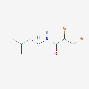 molecular formula C9H17Br2NO B15454029 2,3-Dibromo-N-(4-methylpentan-2-yl)propanamide CAS No. 62479-86-1