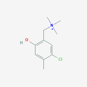 molecular formula C11H17ClNO+ B15454030 (5-Chloro-2-hydroxy-4-methylphenyl)-N,N,N-trimethylmethanaminium CAS No. 62384-34-3