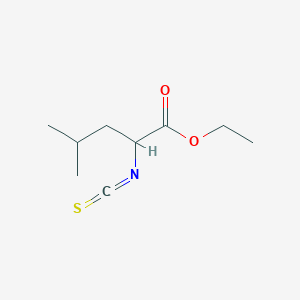 molecular formula C9H15NO2S B15454031 2-Isothiocyanato-4-methylpentanoic acid ethyl ester CAS No. 62246-49-5