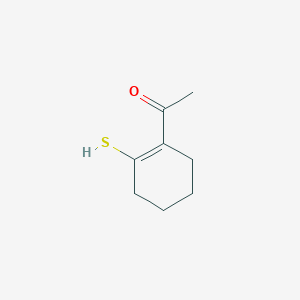 molecular formula C8H12OS B15454059 1-(2-Sulfanylcyclohex-1-en-1-yl)ethan-1-one CAS No. 62460-82-6