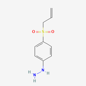 molecular formula C9H12N2O2S B15454094 [4-(Prop-2-ene-1-sulfonyl)phenyl]hydrazine CAS No. 62453-93-4