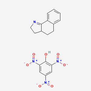 molecular formula C18H16N4O7 B15454101 3,3a,4,5-tetrahydro-2H-benzo[g]indole;2,4,6-trinitrophenol CAS No. 62506-74-5