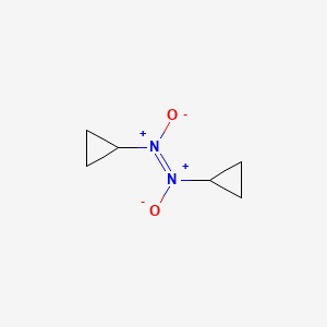 molecular formula C6H10N2O2 B15454121 (E)-cyclopropyl-[cyclopropyl(oxido)azaniumylidene]-oxidoazanium 