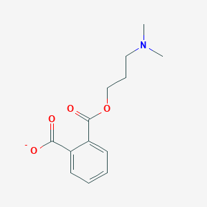 molecular formula C13H16NO4- B15454137 2-{[3-(Dimethylamino)propoxy]carbonyl}benzoate CAS No. 62295-34-5