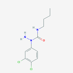 N-Butyl-1-(3,4-dichlorophenyl)hydrazine-1-carboxamide