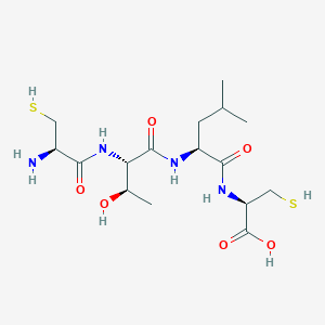 molecular formula C16H30N4O6S2 B15454163 L-Cysteinyl-L-threonyl-L-leucyl-L-cysteine CAS No. 62512-92-9