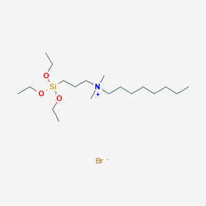 N,N-Dimethyl-N-[3-(triethoxysilyl)propyl]octan-1-aminium bromide