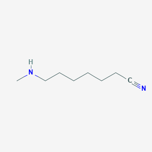 molecular formula C8H16N2 B15454174 7-(Methylamino)heptanenitrile CAS No. 62578-10-3