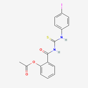 2-{[(4-Iodophenyl)carbamothioyl]carbamoyl}phenyl acetate