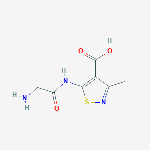 5-(Glycylamino)-3-methyl-1,2-thiazole-4-carboxylic acid