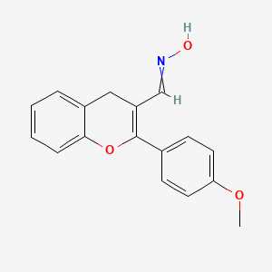 N-{[2-(4-Methoxyphenyl)-4H-1-benzopyran-3-yl]methylidene}hydroxylamine