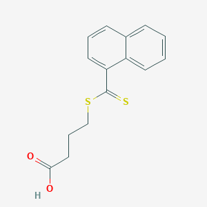 molecular formula C15H14O2S2 B15454212 4-[(Naphthalene-1-carbothioyl)sulfanyl]butanoic acid CAS No. 62409-77-2