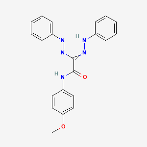 molecular formula C21H19N5O2 B15454219 N-(4-Methoxyphenyl)-2-[(E)-phenyldiazenyl]-2-(2-phenylhydrazinylidene)acetamide CAS No. 62526-11-8