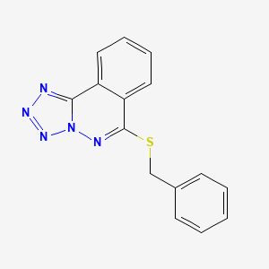 molecular formula C15H11N5S B15454262 6-(Benzylsulfanyl)tetrazolo[5,1-a]phthalazine CAS No. 62645-35-6