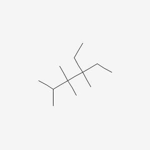 molecular formula C12H26 B15454269 4-Ethyl-2,3,3,4-tetramethylhexane CAS No. 62185-07-3