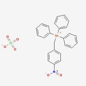 molecular formula C25H21AsClNO6 B15454278 [(4-Nitrophenyl)methyl](triphenyl)arsanium perchlorate CAS No. 62173-53-9