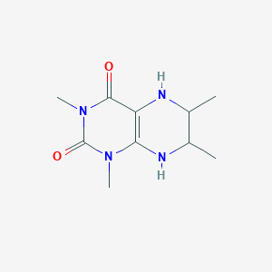 molecular formula C10H16N4O2 B15454304 1,3,6,7-Tetramethyl-5,6,7,8-tetrahydropteridine-2,4(1H,3H)-dione CAS No. 62135-34-6