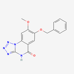 7-(Benzyloxy)-8-methoxytetrazolo[1,5-a]quinazolin-5(1H)-one