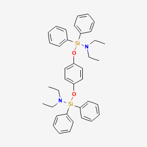 [1,4-Phenylenebis(oxy)]bis(N,N-diethyl-1,1-diphenylsilanamine)