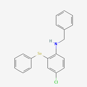 molecular formula C19H16ClNSe B15454317 N-Benzyl-4-chloro-2-(phenylselanyl)aniline CAS No. 62336-71-4