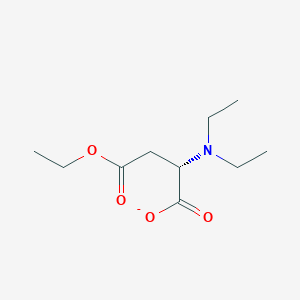 molecular formula C10H18NO4- B15454324 (2S)-2-(diethylamino)-4-ethoxy-4-oxobutanoate CAS No. 62227-30-9