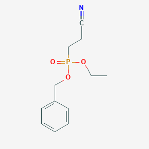 molecular formula C12H16NO3P B15454333 Benzyl ethyl (2-cyanoethyl)phosphonate CAS No. 62614-23-7